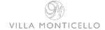 Logo of Villa Monticello, featuring elegant typography and design elements that represent the brand's identity.