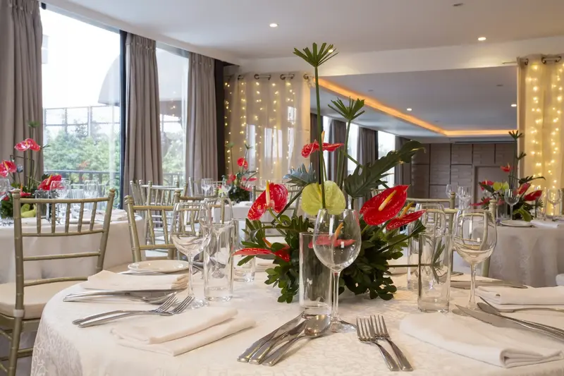 The Terrace is a glass enclosed air conditioned space that also overlooks The Brasserie