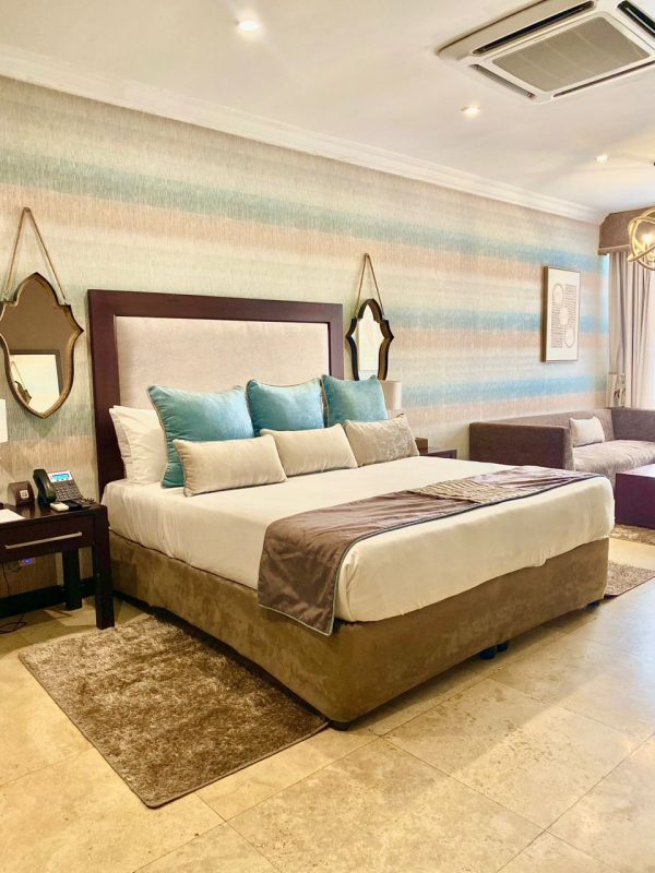 Cape Town's Luxurious bedroom at Villa Monticello Boutique Hotel