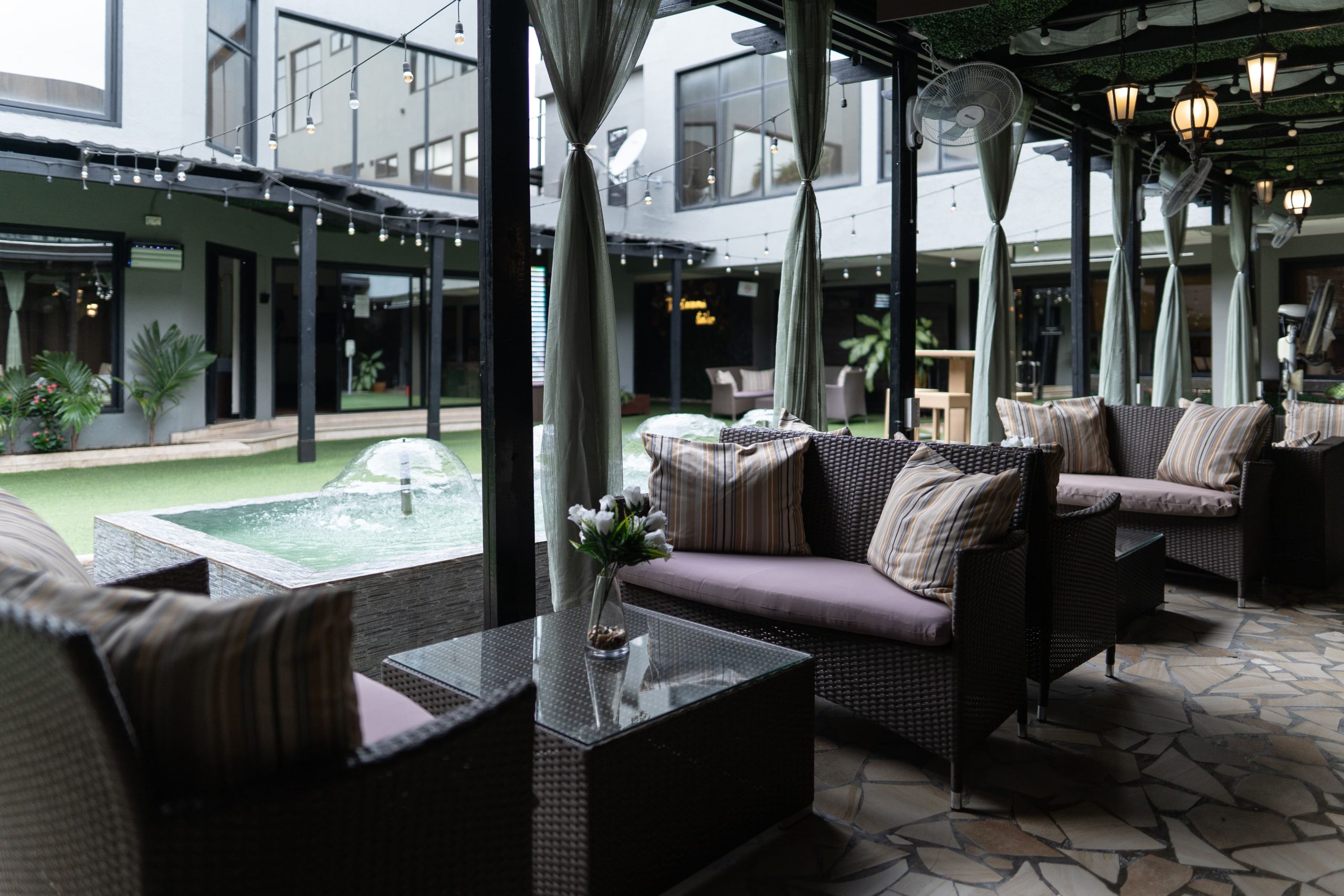 premium suite amenities Villa Monticello luxury hotel Accra